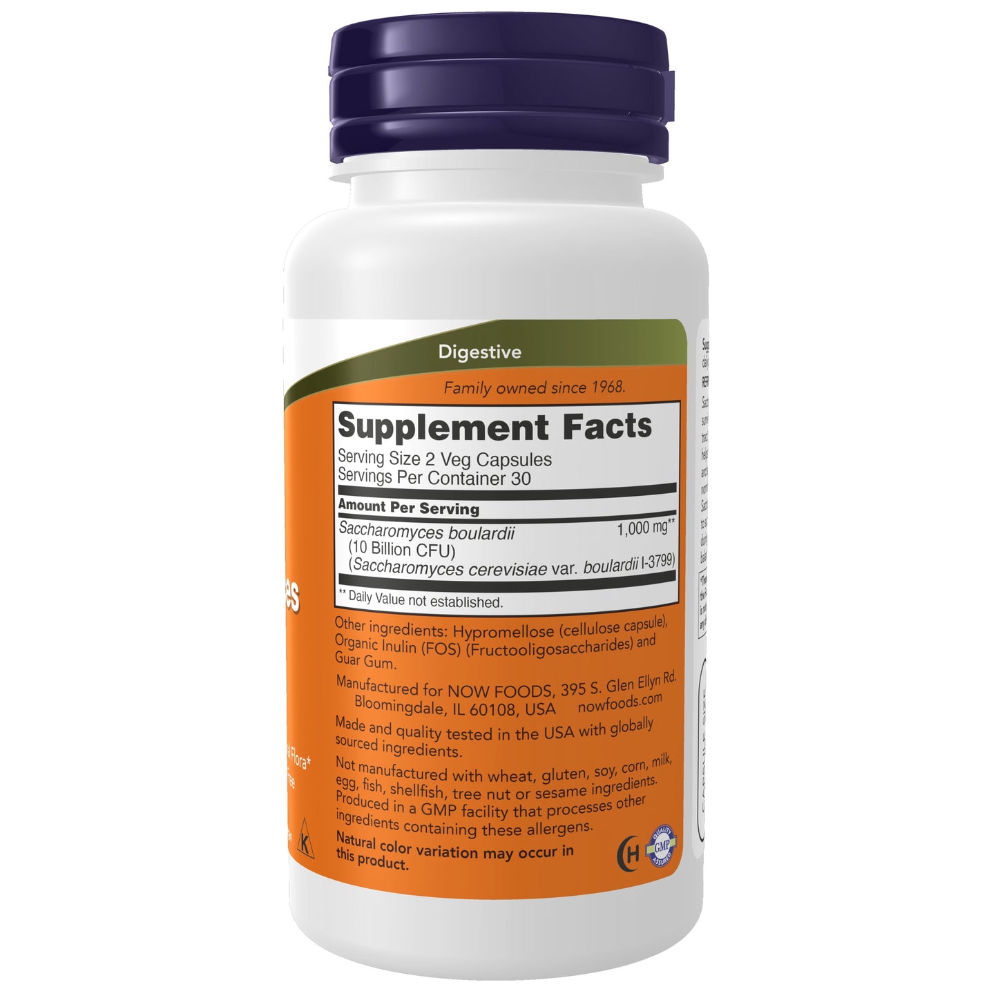 Supplements, Saccharomyces Boulardii, 5 Billion CFU Probiotic, 60 Veg Capsules