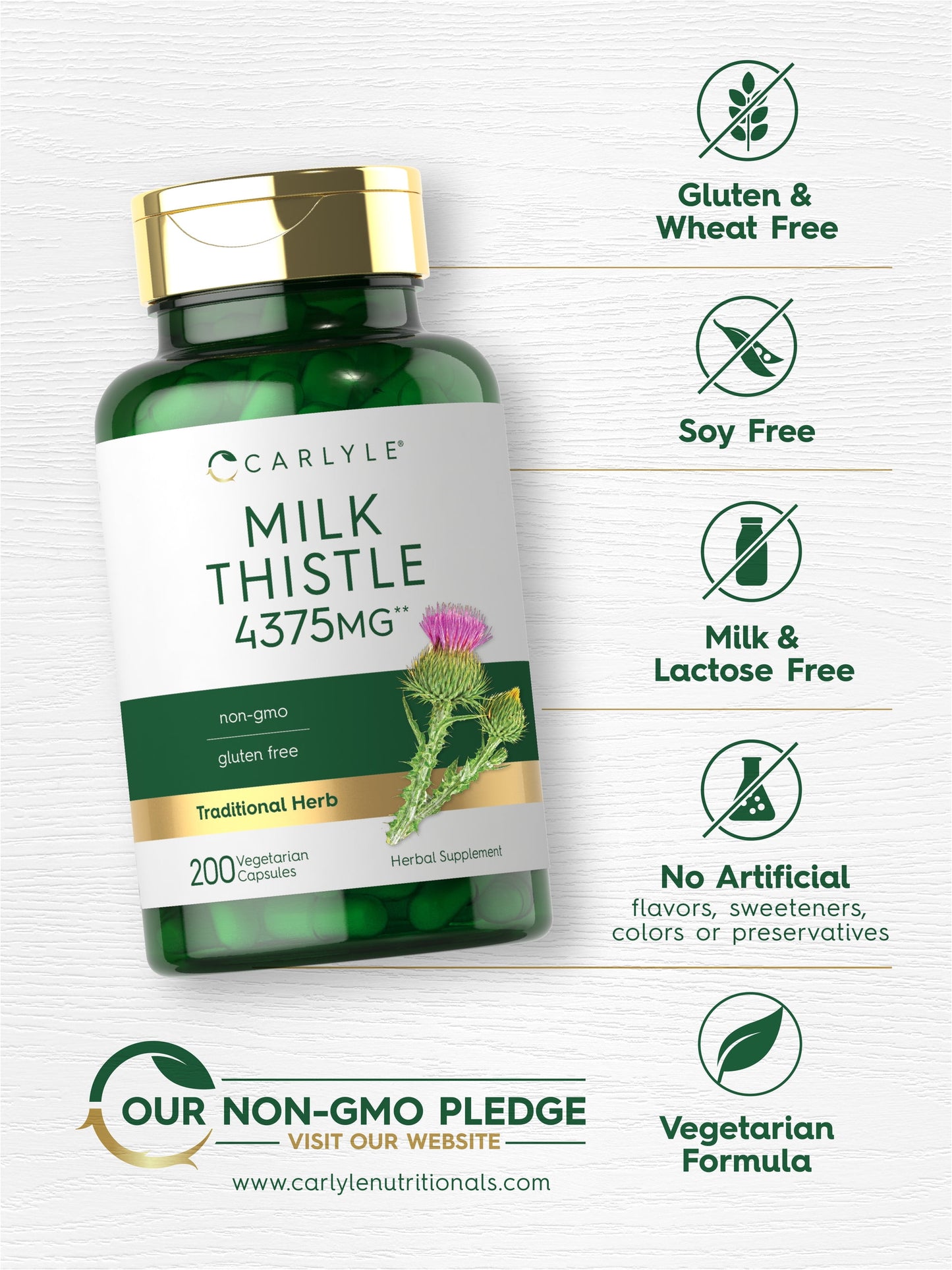 Milk Thistle Extract | 4375Mg | 120 Vegetarian Capsules | by