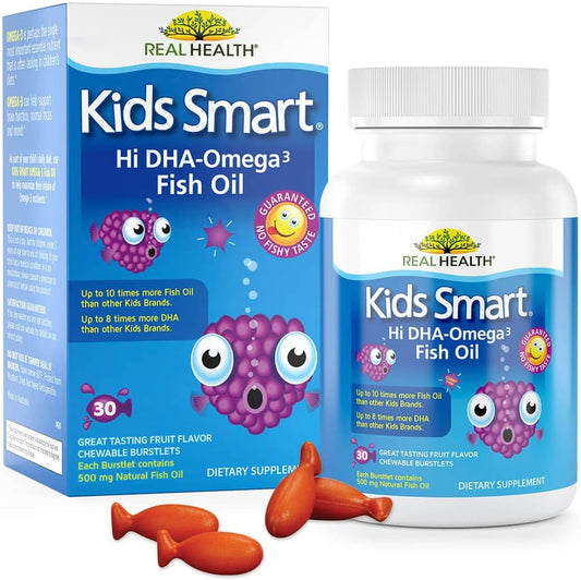 Bioglan Kids Smart Omega 3 Fish Oil, 30 Chewable Burstlets