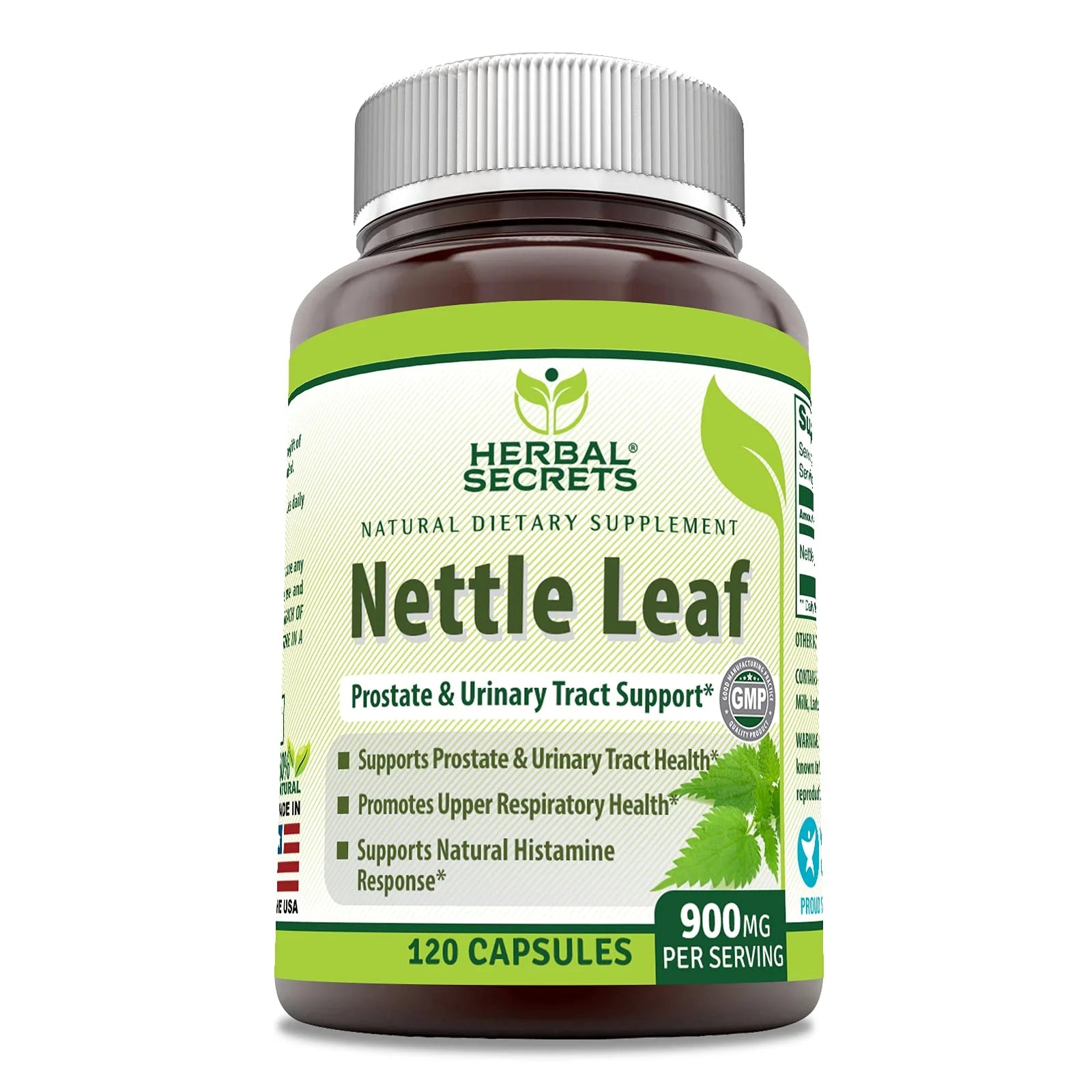 Nettle Leaf 900 Mg per Serving 120 Capsules Supplement