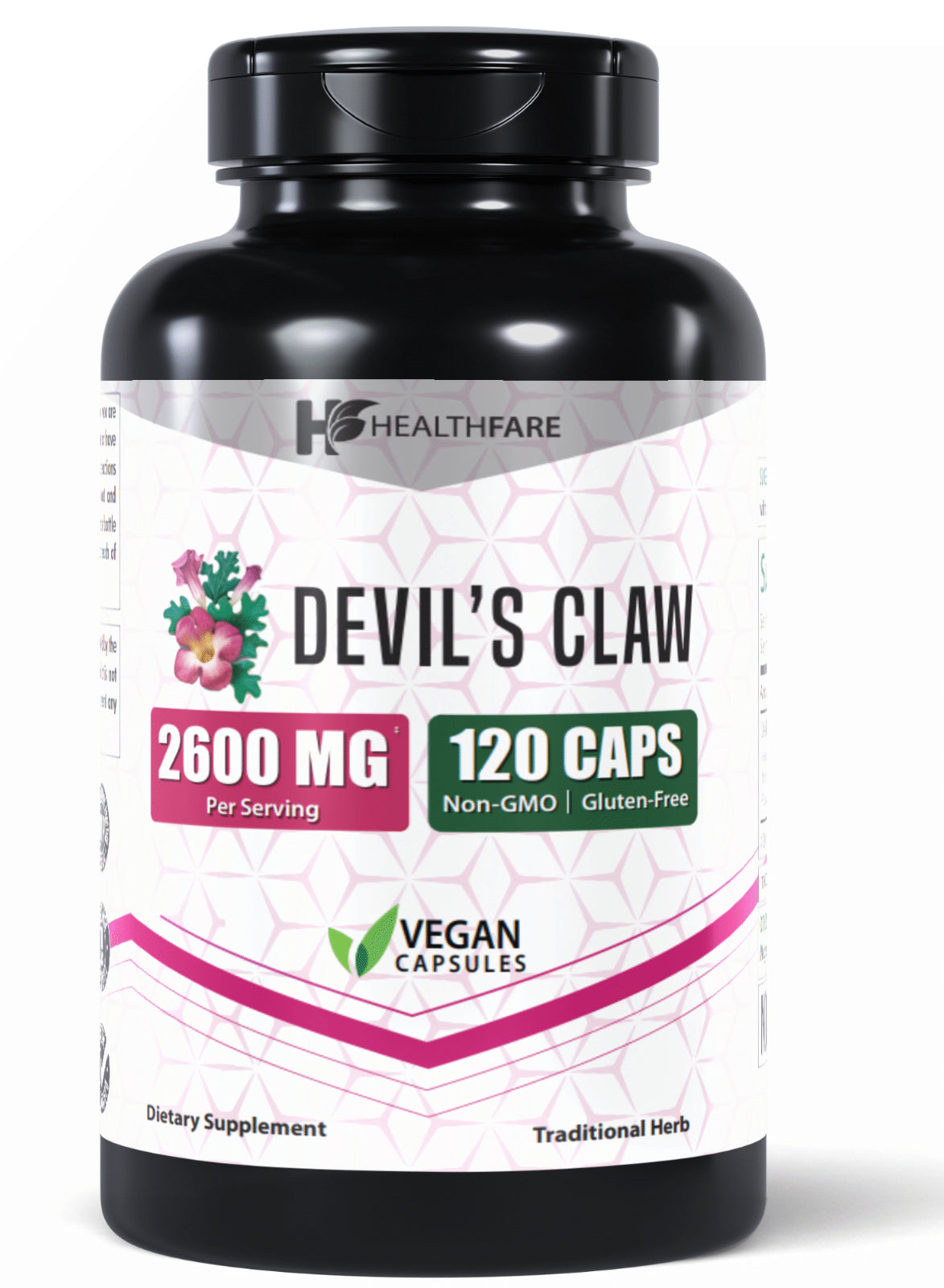 Healthfare Devils Claw 2600Mg 120 Caps Supports Inflammation Back Joint Pain USA