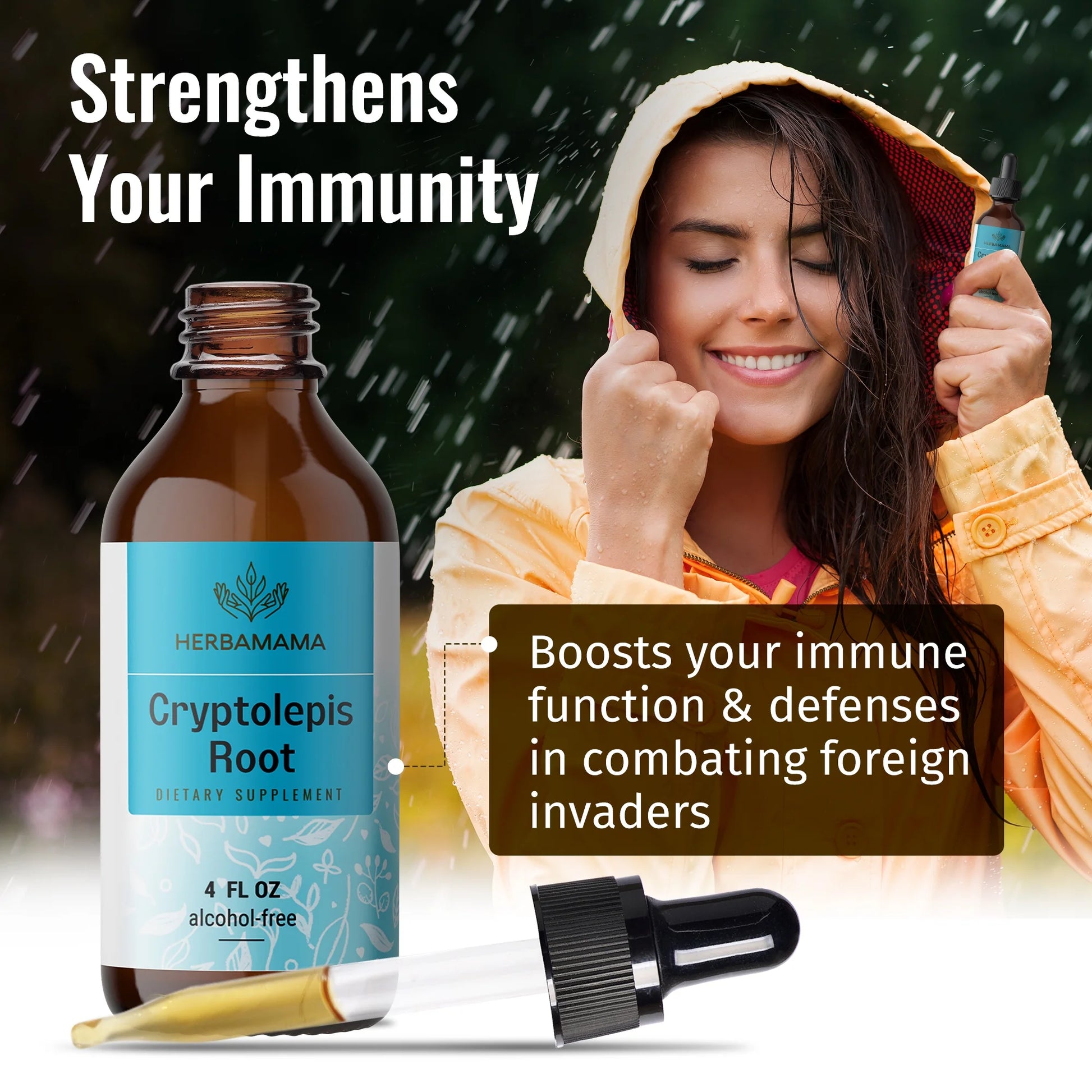 Cryptolepis Liquid Extract - Organic Tincture for Immune Support, Herbal Drops 4 Fl. Oz