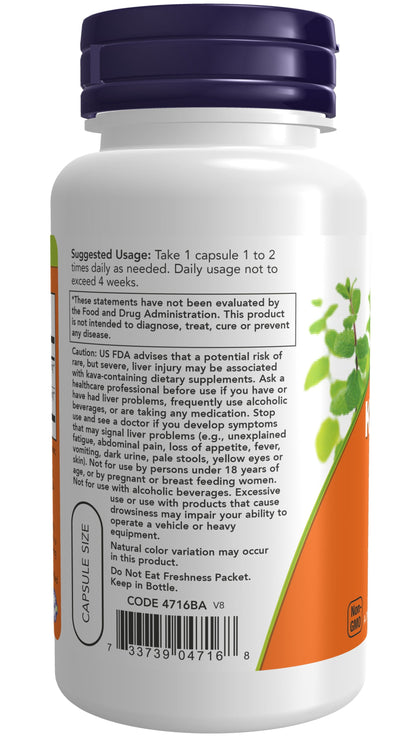Supplements, Kava Kava Extract 250 Mg, 30% Kavalactones, Herbal Relaxation Blend, 60 Veg Caps