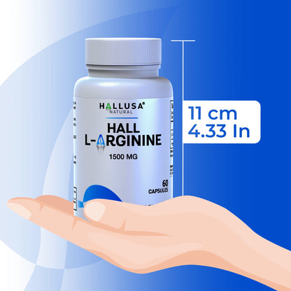 L- Arginine Hcl Supplements 1500 Mg - Amino Acids Supplement - Nitric Oxide Supplements for Men - Amino Energy - Energy Supplements - 60 Capsules