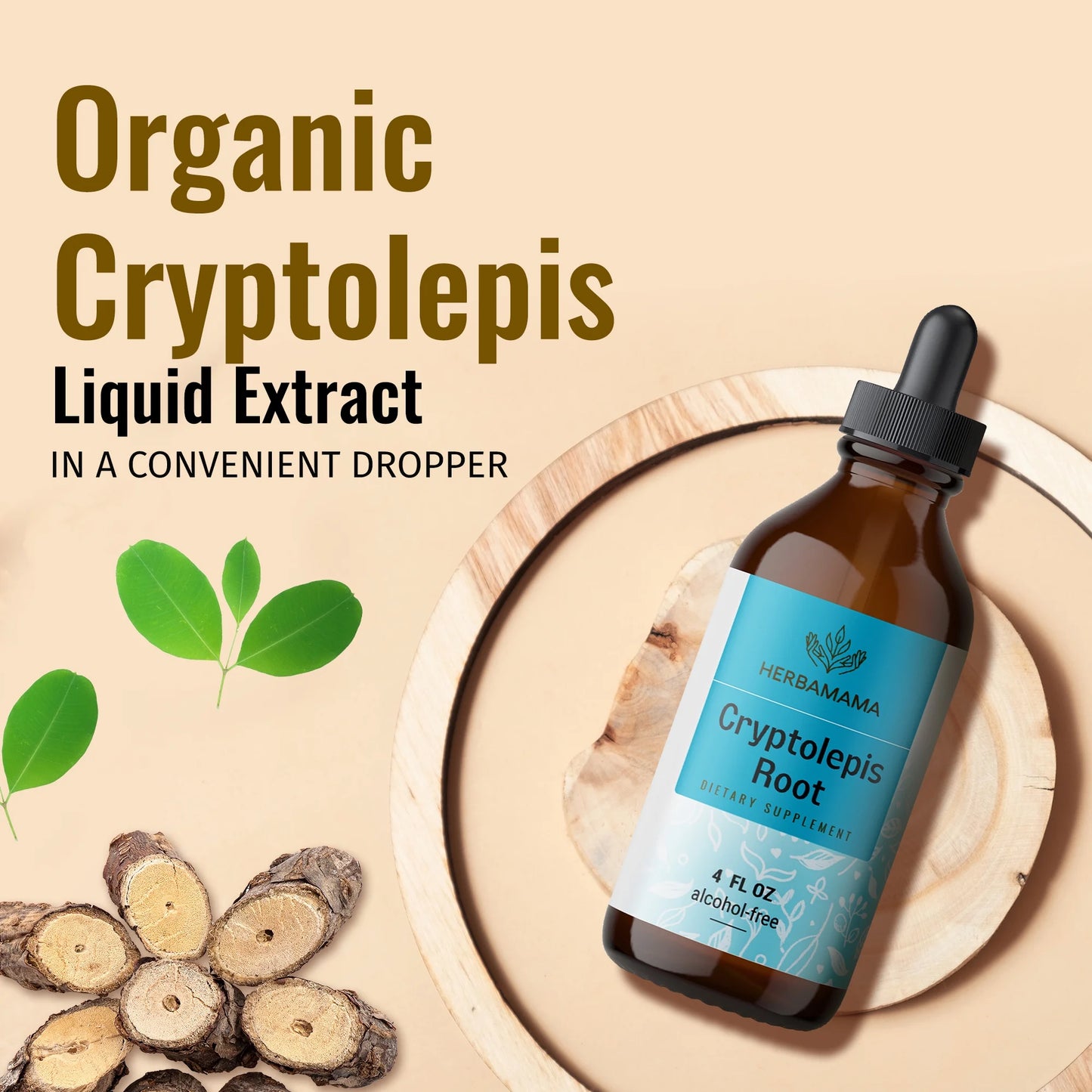 Cryptolepis Liquid Extract - Organic Tincture for Immune Support, Herbal Drops 4 Fl. Oz