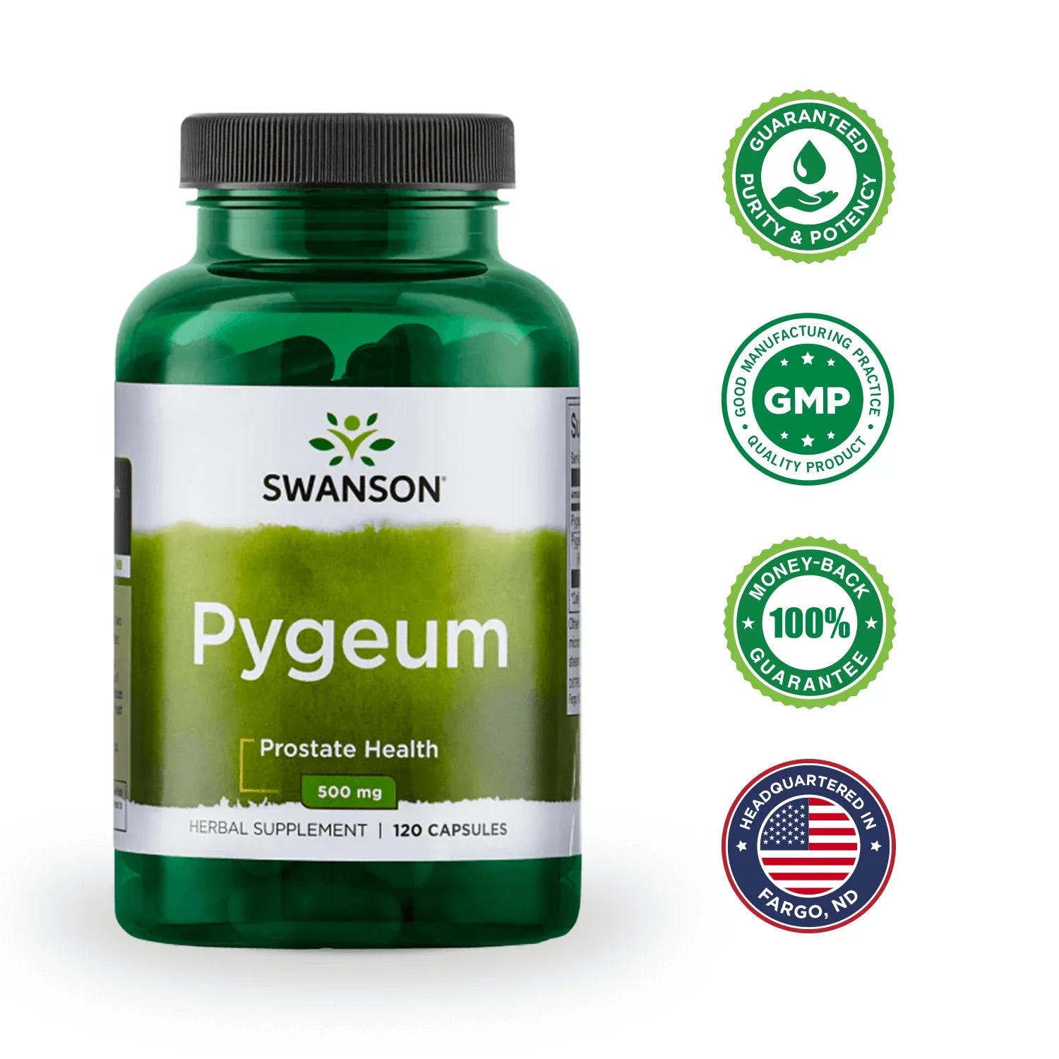 Pygeum - Featuring Pygeum Bark and Extract 120 Caps 2 Pack