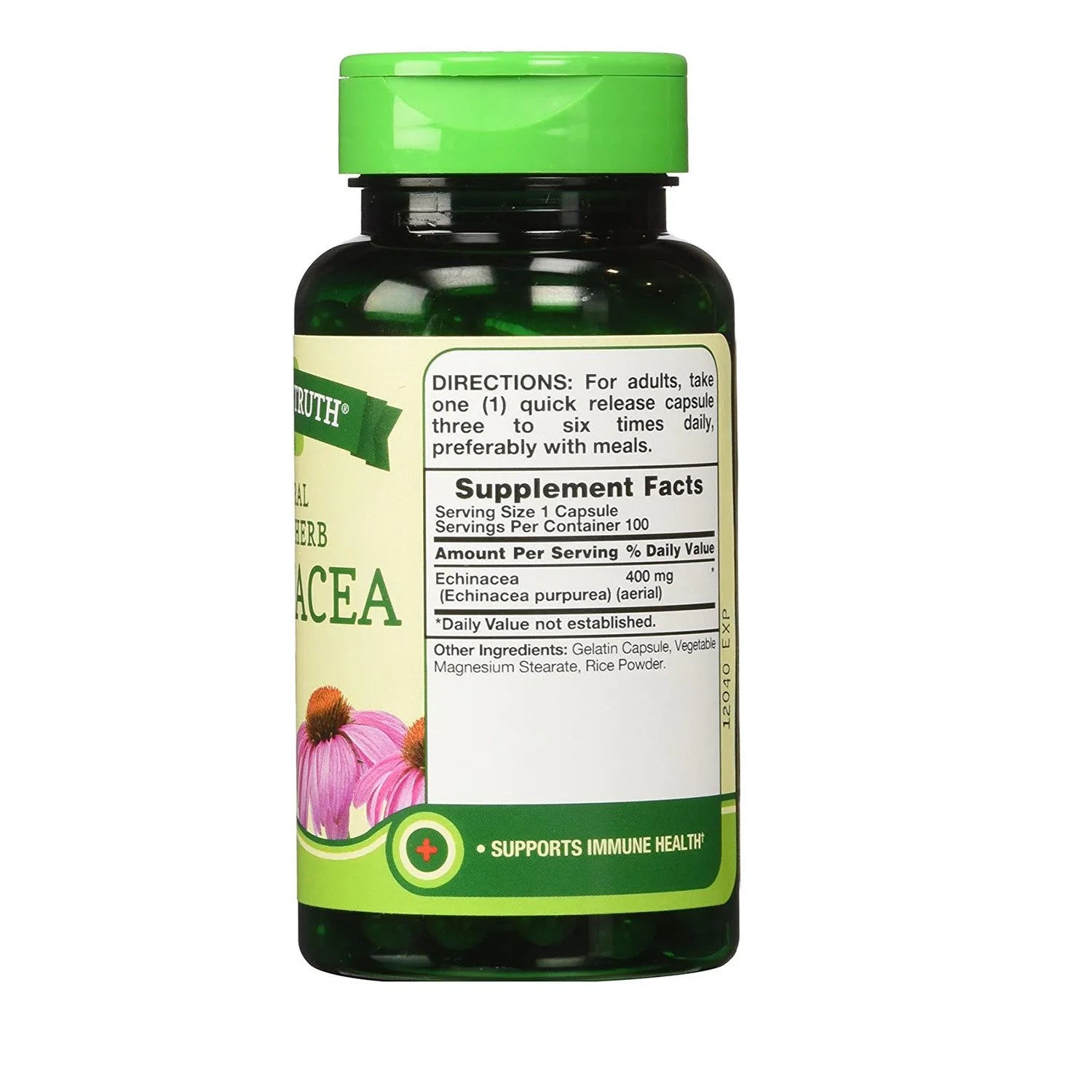 Echinacea & Goldenseal Root Natural Whole Herb 100Ct, 5-Pack