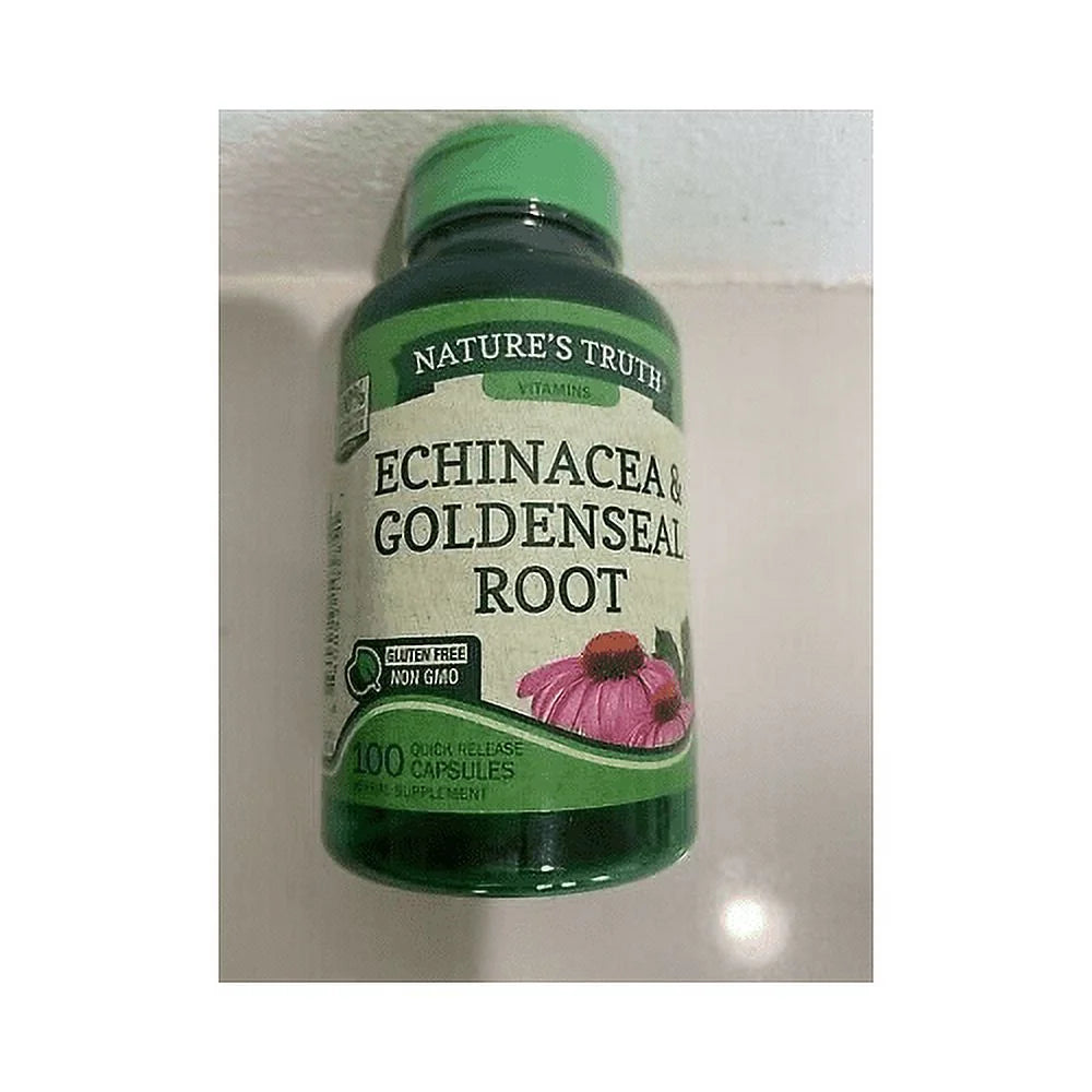Echinacea & Goldenseal Root Natural Whole Herb 100Ct, 5-Pack