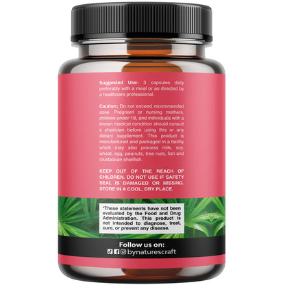 Extra Strength Pure Saw Palmetto Extract 500Mg per Serving Capsules for Women - DHT Blocker Hair Vitamins for Hair Loss Supplement with Maca Root & Biotin - 90 Capsules