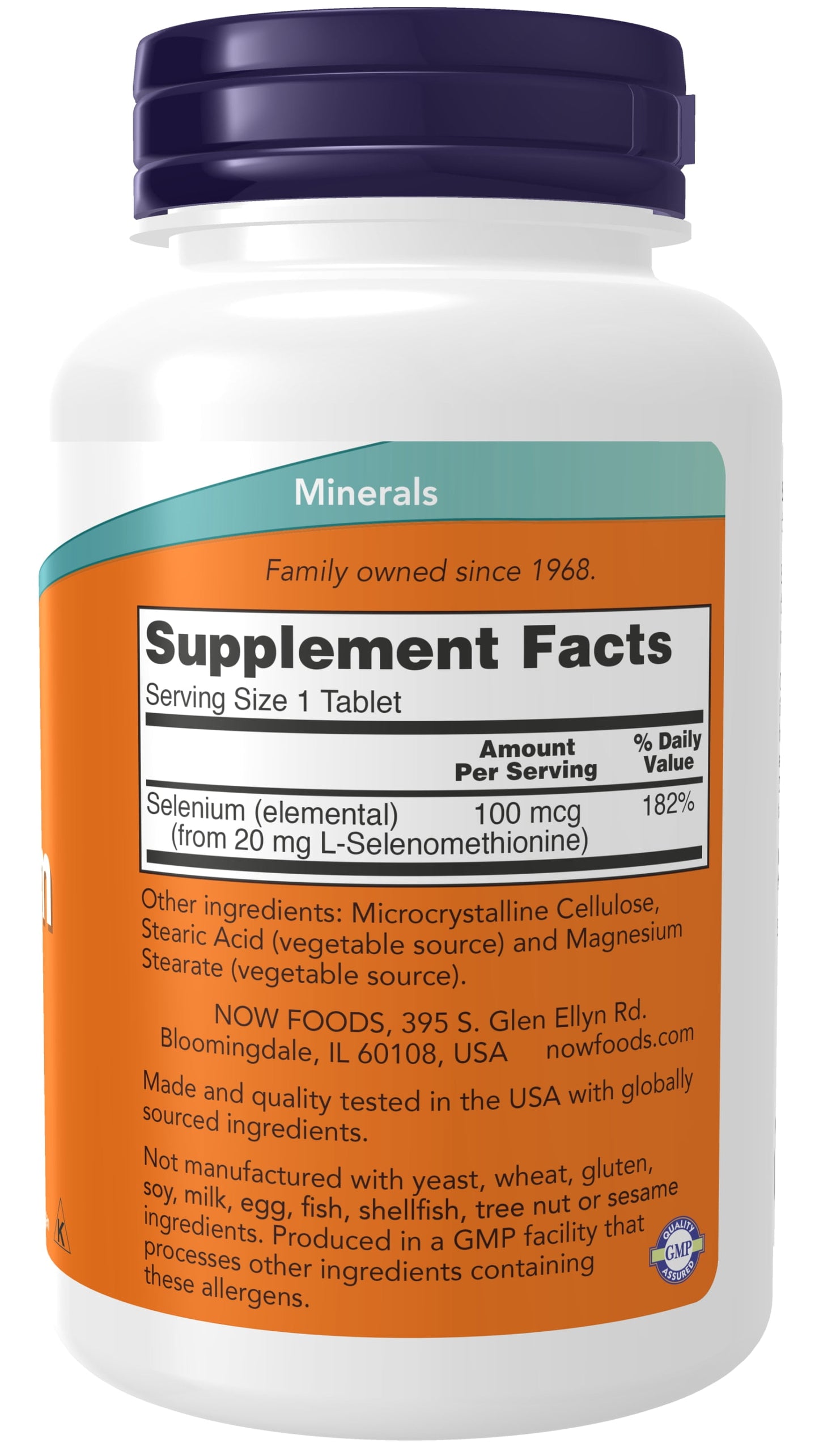 Supplements, Selenium (L-Selenomethionine) 100 Mcg, Essential Mineral*, 250 Tablets