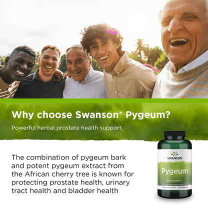 Pygeum - Featuring Pygeum Bark and Extract 120 Caps 2 Pack