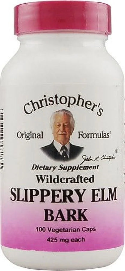 Christopher'S Slippery Elm Bark - 425 Mg - 100 Vegetarian Capsules