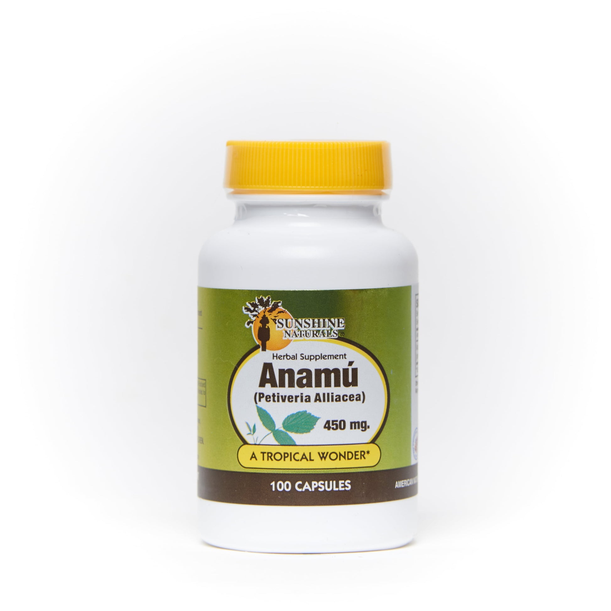 Anamu 450 Mg Capsules, Herbal Dietary Supplement, 100 Ct