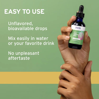 Iodine plus Drops | 150 Mcg Iodine per Serving | Healthy Thyroid, Energy & Metabolism Support | Formulated for High Absorption | 2 Fl Oz