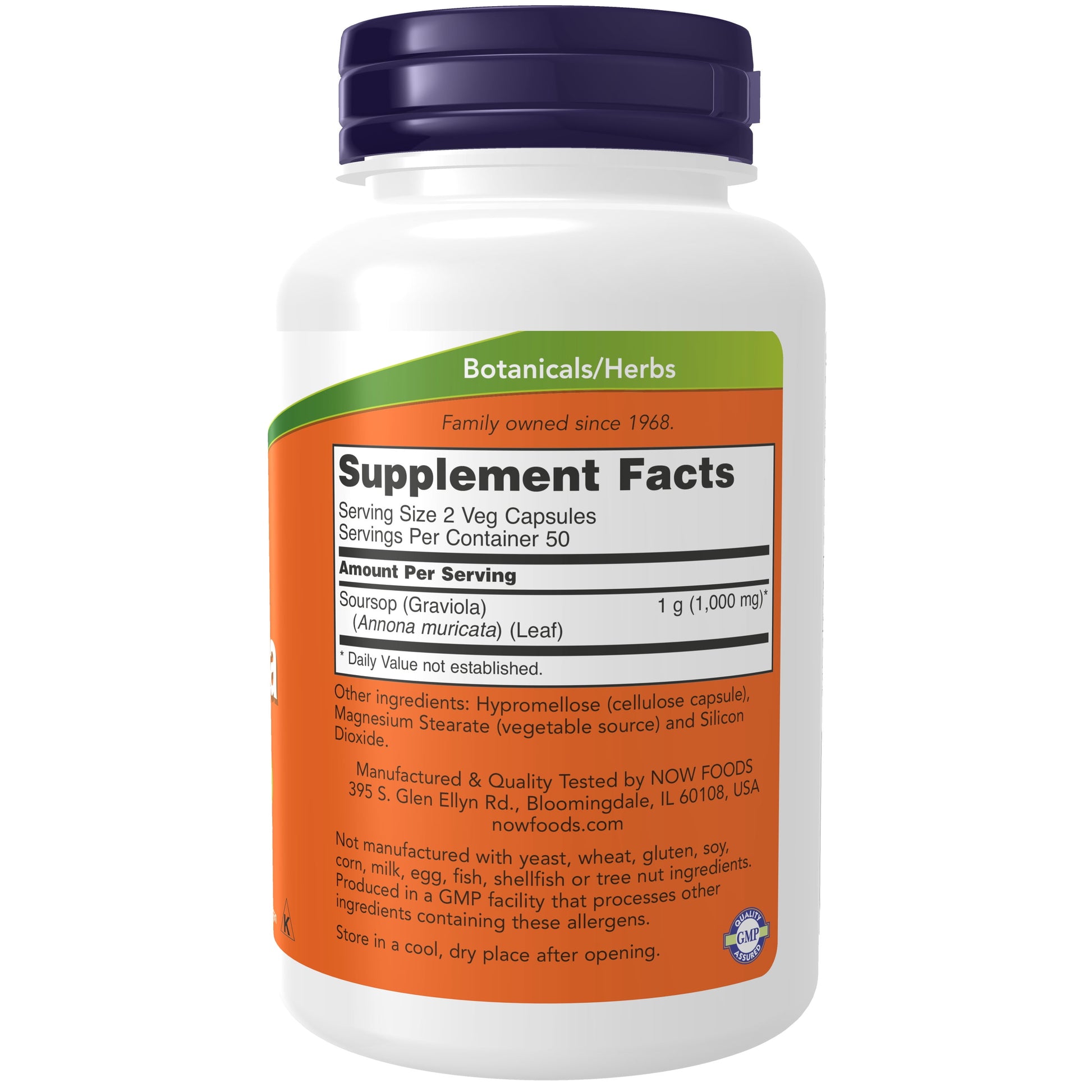 Supplements, Graviola (Annona Muricata) 500 Mg, Healthy Cell Function*, 100 Veg Capsules
