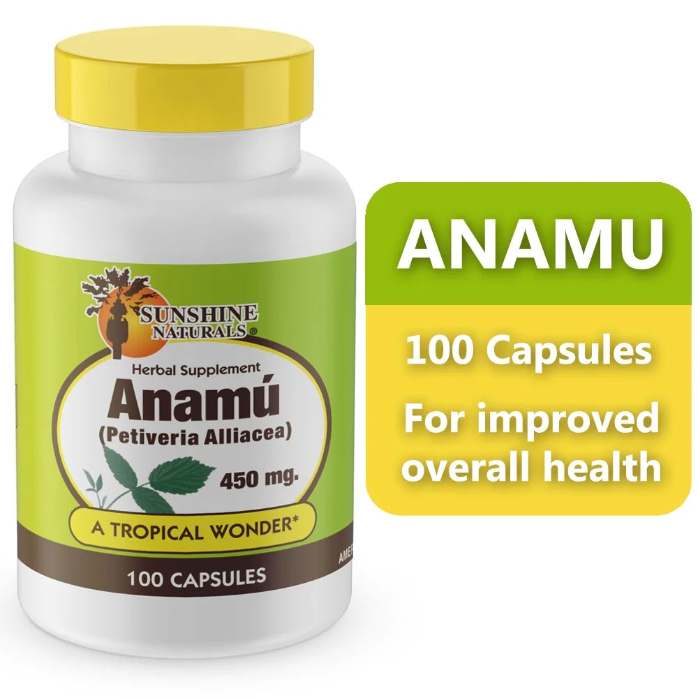 Anamu 450 Mg Capsules, Herbal Dietary Supplement, 100 Ct