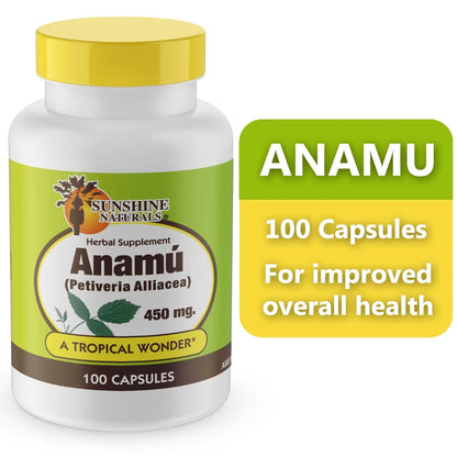 Anamu 450 Mg Capsules, Herbal Dietary Supplement, 100 Ct