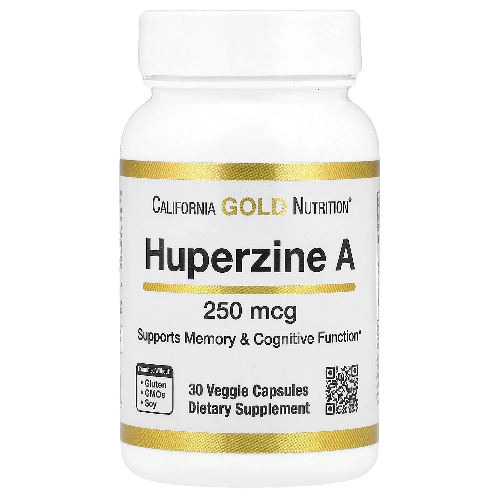 Huperzine A, 250 Mcg, 30 Veggie Capsules
