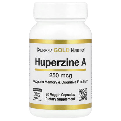 Huperzine A, 250 Mcg, 30 Veggie Capsules