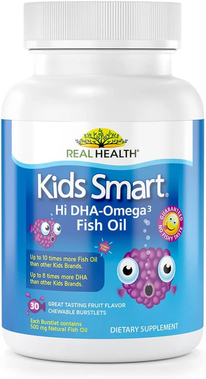Bioglan Kids Smart Omega 3 Fish Oil, 30 Chewable Burstlets