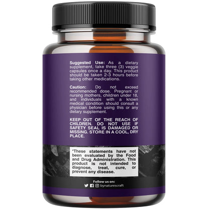Activated Charcoal Capsules - Purifying Detox, Gut Health, Bloating Relief, 90 Veggie Capsules