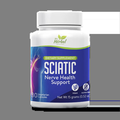 Sciatica Support Supplement - Promotes Lower Back & Leg Comfort -  Solutions - 100 % Natural and Herbal