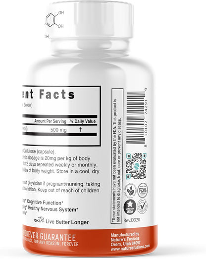 Nutri Fisetin 500Mg 32 Count - Clinical Dosage - Fisetin Supplements - Powerful
