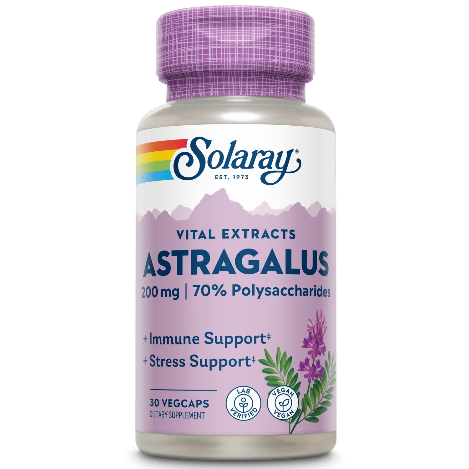 Astragalus Root Extract 200 Mg | Adaptogenic & Healthy Immune Function & Stress Support | Non-Gmo | 30 Vegcaps