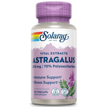 Astragalus Root Extract 200 Mg | Adaptogenic & Healthy Immune Function & Stress Support | Non-Gmo | 30 Vegcaps