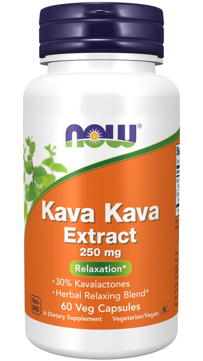 Supplements, Kava Kava Extract 250 Mg, 30% Kavalactones, Herbal Relaxation Blend, 60 Veg Caps