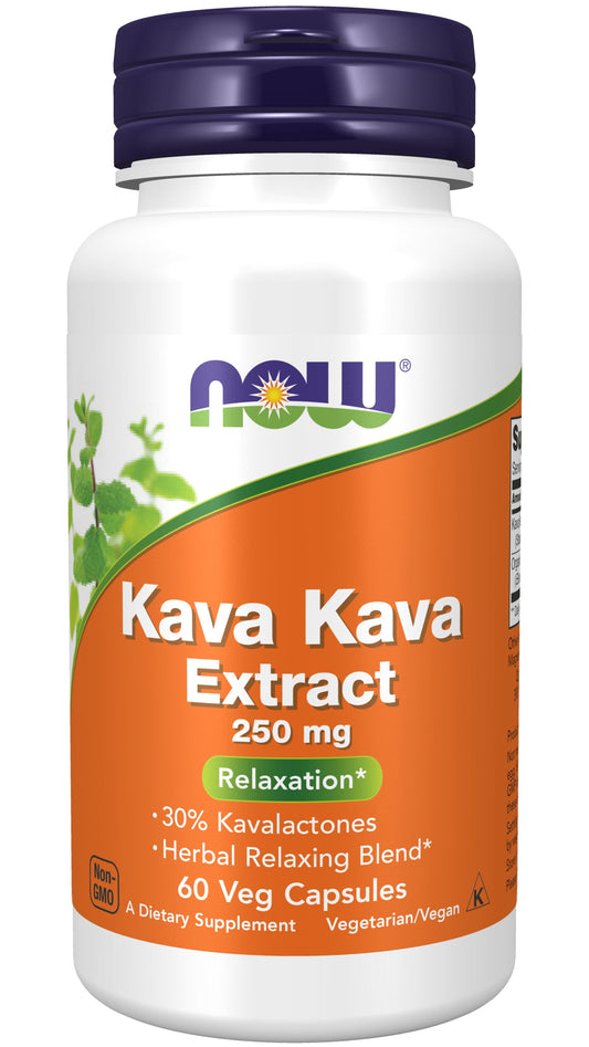 Supplements, Kava Kava Extract 250 Mg, 30% Kavalactones, Herbal Relaxation Blend, 60 Veg Caps