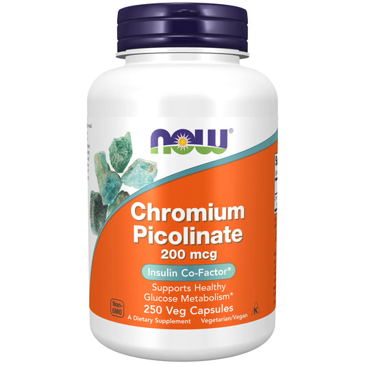 Supplements, Chromium Picolinate 200 Mcg, Insulin Co-Factor*, 250 Veg Capsules