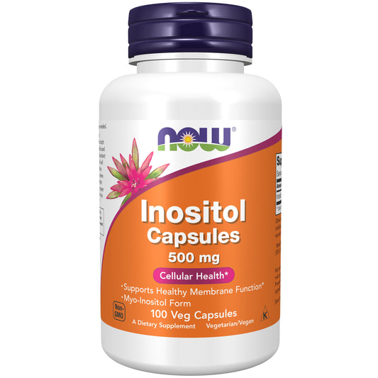 Supplements, Inositol 500 Mg, Healthy Membrane Function*, Cellular Health*, 100 Veg Capsules