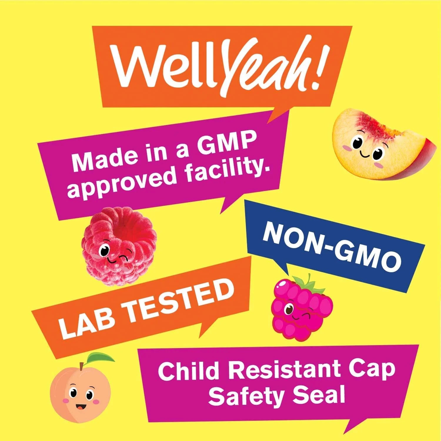 Magnesium Citrate Gummies for Kids - Chewable Stress Relief Supplement for Children - Natural Calm, Mood Support, Non-Gmo, Gluten Free - Natural Fruit Flavors - 60 Gummies