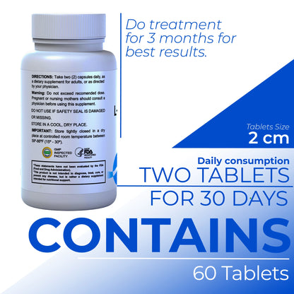 L- Arginine Hcl Supplements 1500 Mg - Amino Acids Supplement - Nitric Oxide Supplements for Men - Amino Energy - Energy Supplements - 60 Capsules