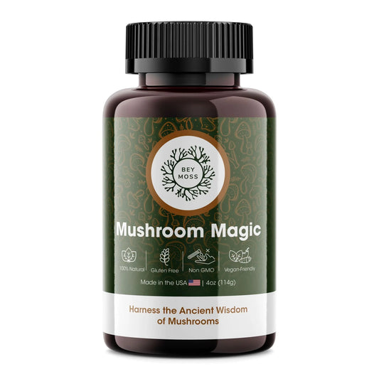 Bey Moss 102+ Mineral Purple Sea Moss Capsules - Potent Herbal Blend for Holistic Health