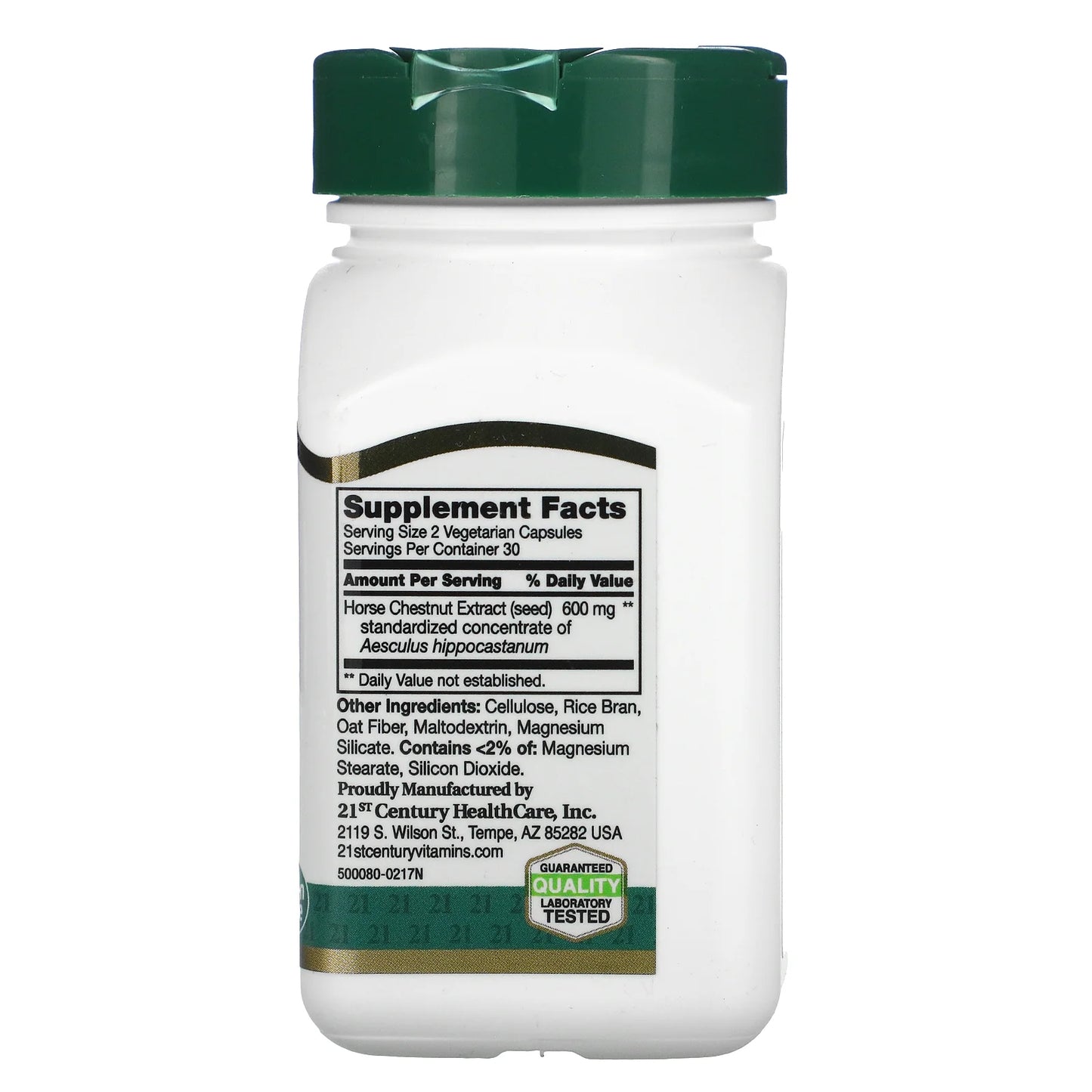 Horse Chestnut Extract Capsules, 600 Mg, 60 Count