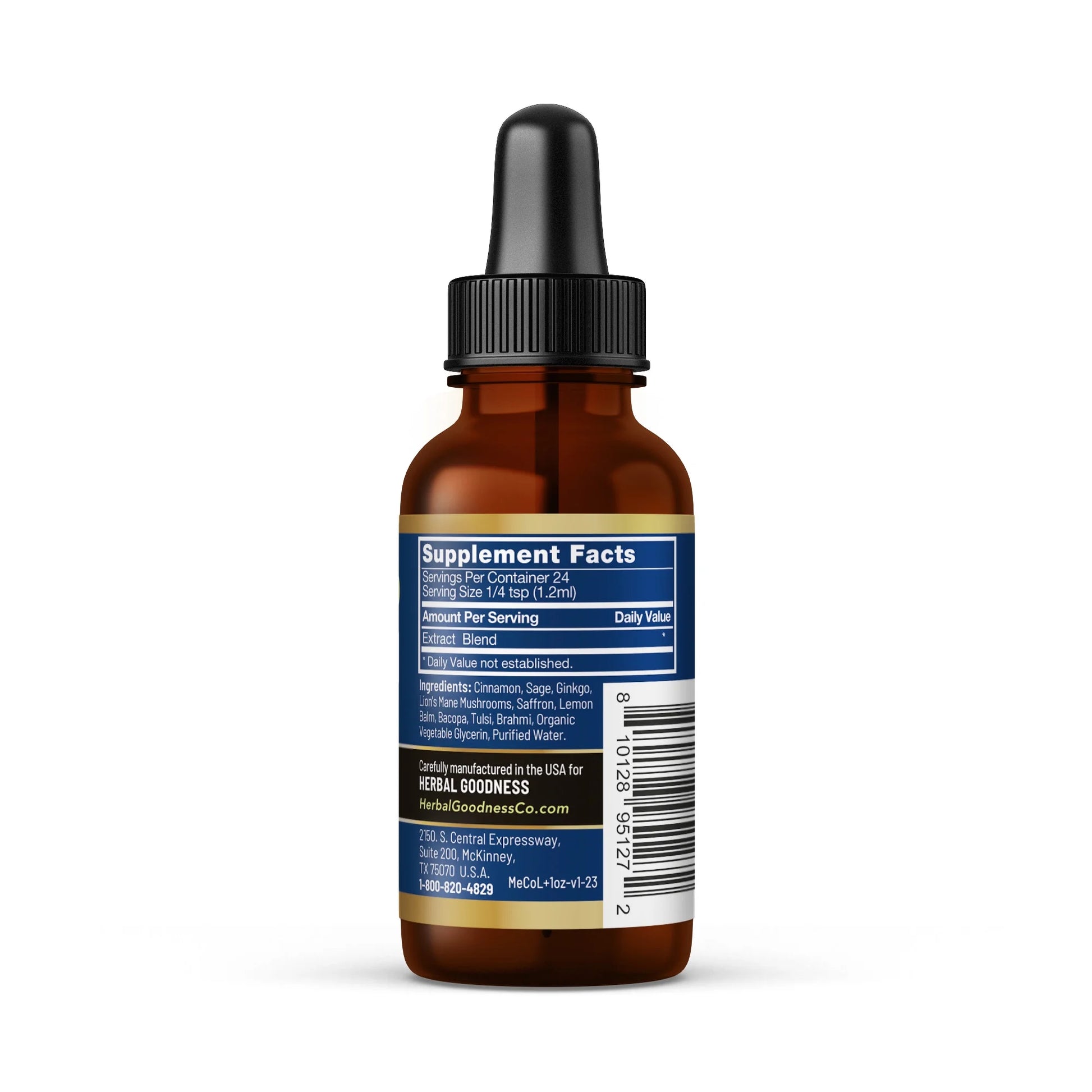 Memory and Cognition - Alpha Brain, Lions Mane Mushroom Brain Supplements for Memory and Focus - 1Oz -