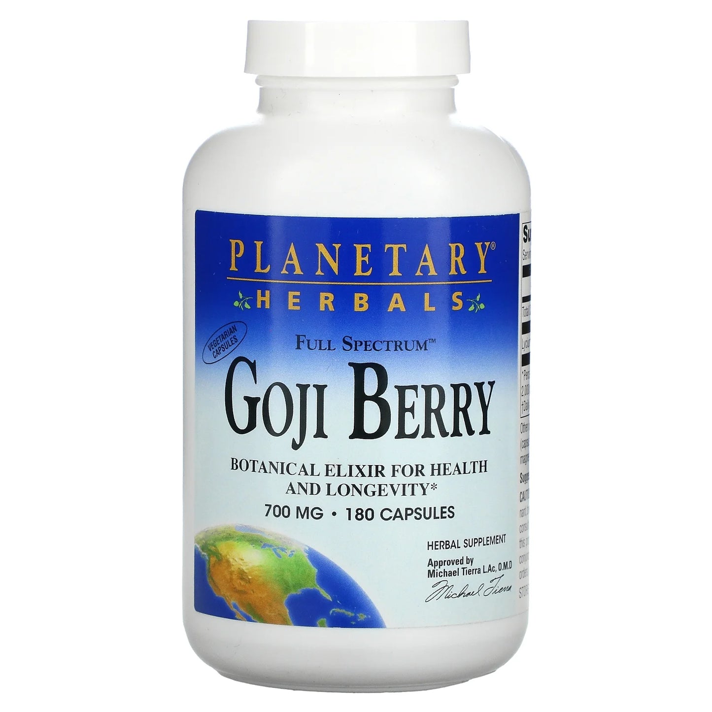 Full Spectrum Goji Berry, 700 Mg, 180 Capsules,