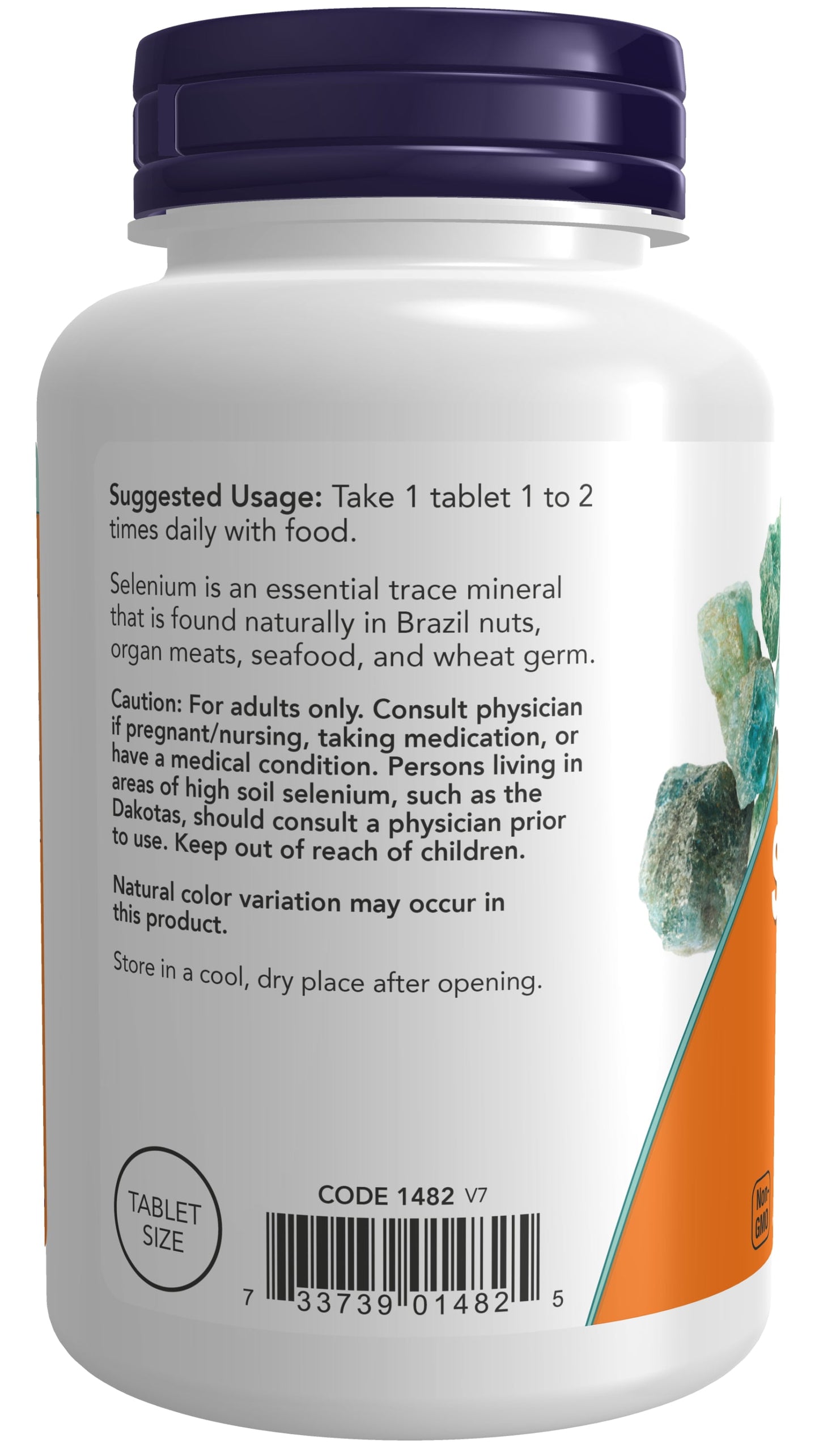 Supplements, Selenium (L-Selenomethionine) 100 Mcg, Essential Mineral*, 250 Tablets