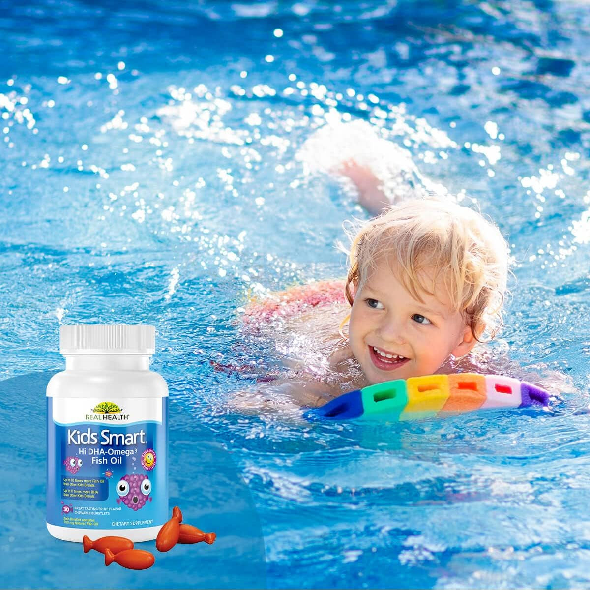Bioglan Kids Smart Omega 3 Fish Oil, 30 Chewable Burstlets
