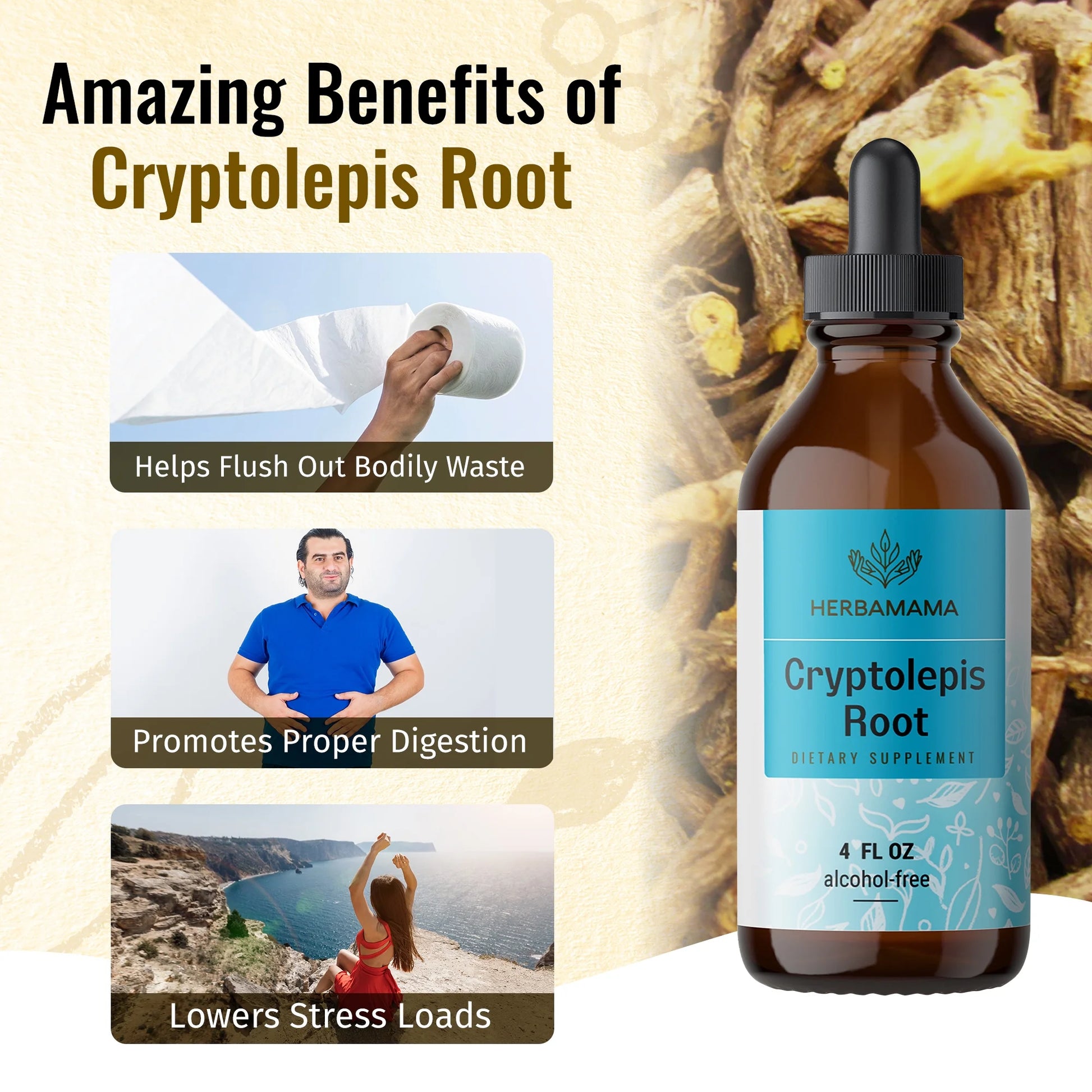 Cryptolepis Liquid Extract - Organic Tincture for Immune Support, Herbal Drops 4 Fl. Oz