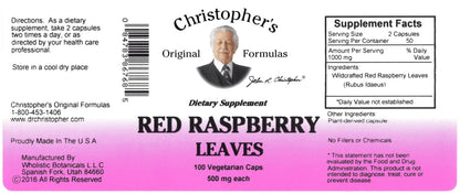Red Raspberry Leaf, 100 Ct