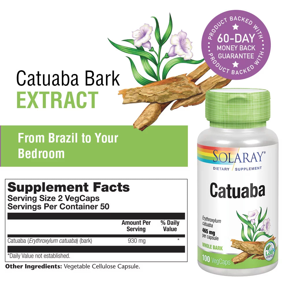 True Herbs, Catuaba, 930 Mg, 100 Vegcaps (465 Mg per Capsule)