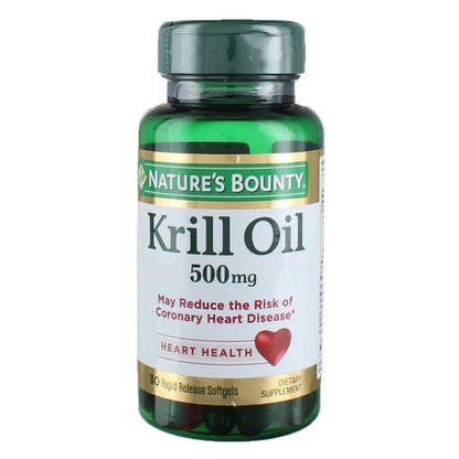 Red Krill Oil 500 Mg Dietary Supplement Softgels 30 Soft Gels