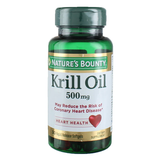 Red Krill Oil 500 Mg Dietary Supplement Softgels 30 Soft Gels