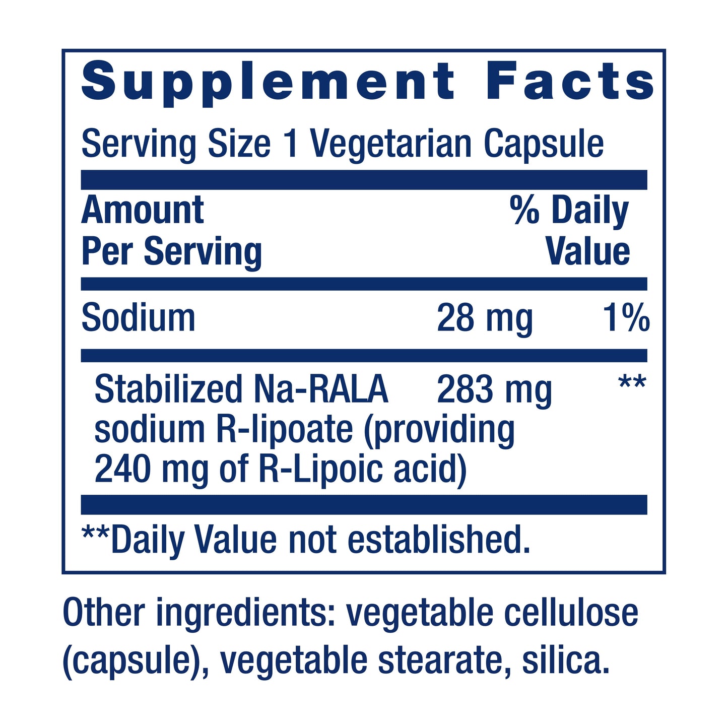 Super R-Lipoic Acid – Longevity Supplement for Oxidative Stress Defense – with 240 Mg of Active R-Form of R-Lipoic Acid – Gluten-Free – Non-Gmo – Vegetarian – 60 Capsules