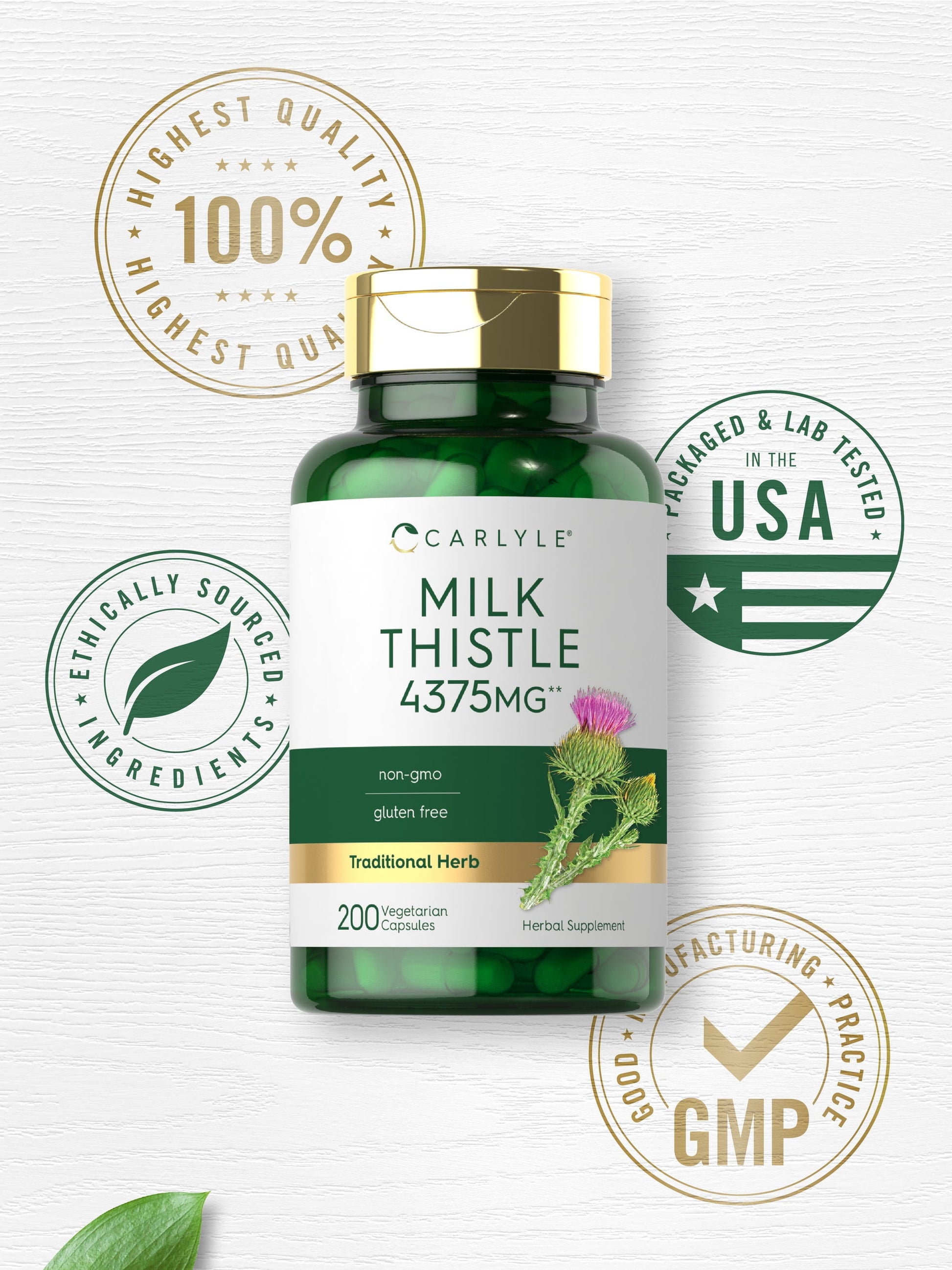 Milk Thistle Extract | 4375Mg | 120 Vegetarian Capsules | by