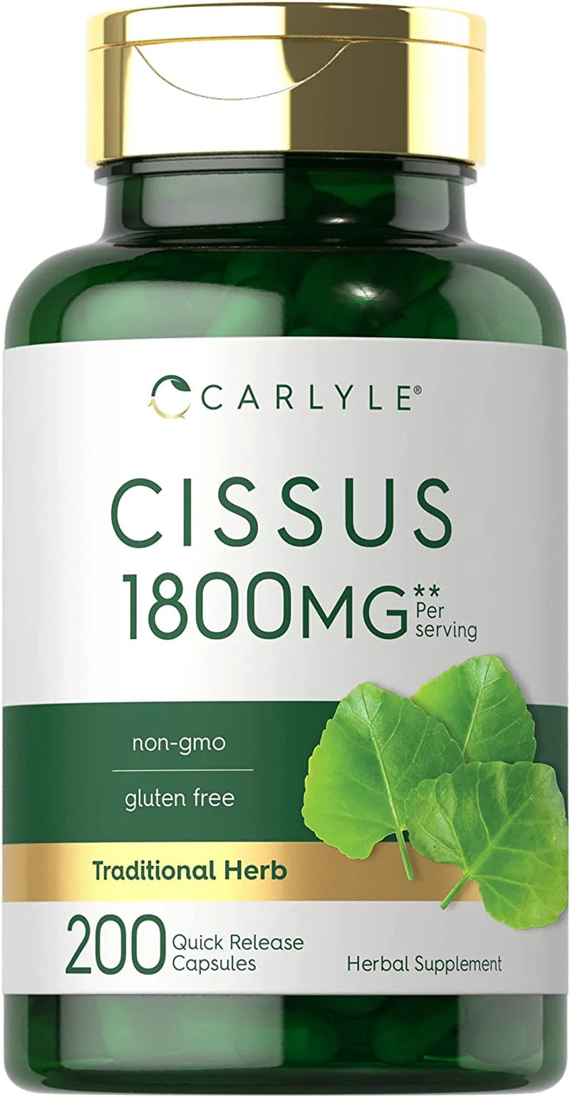 Cissus Quadrangularis Extract | 1800Mg | 200 Capsules | by