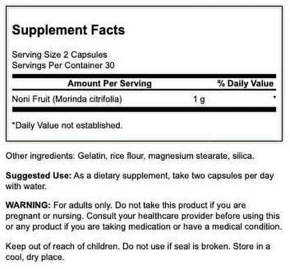 Noni 500 Mg 60 Caps 4 Pack